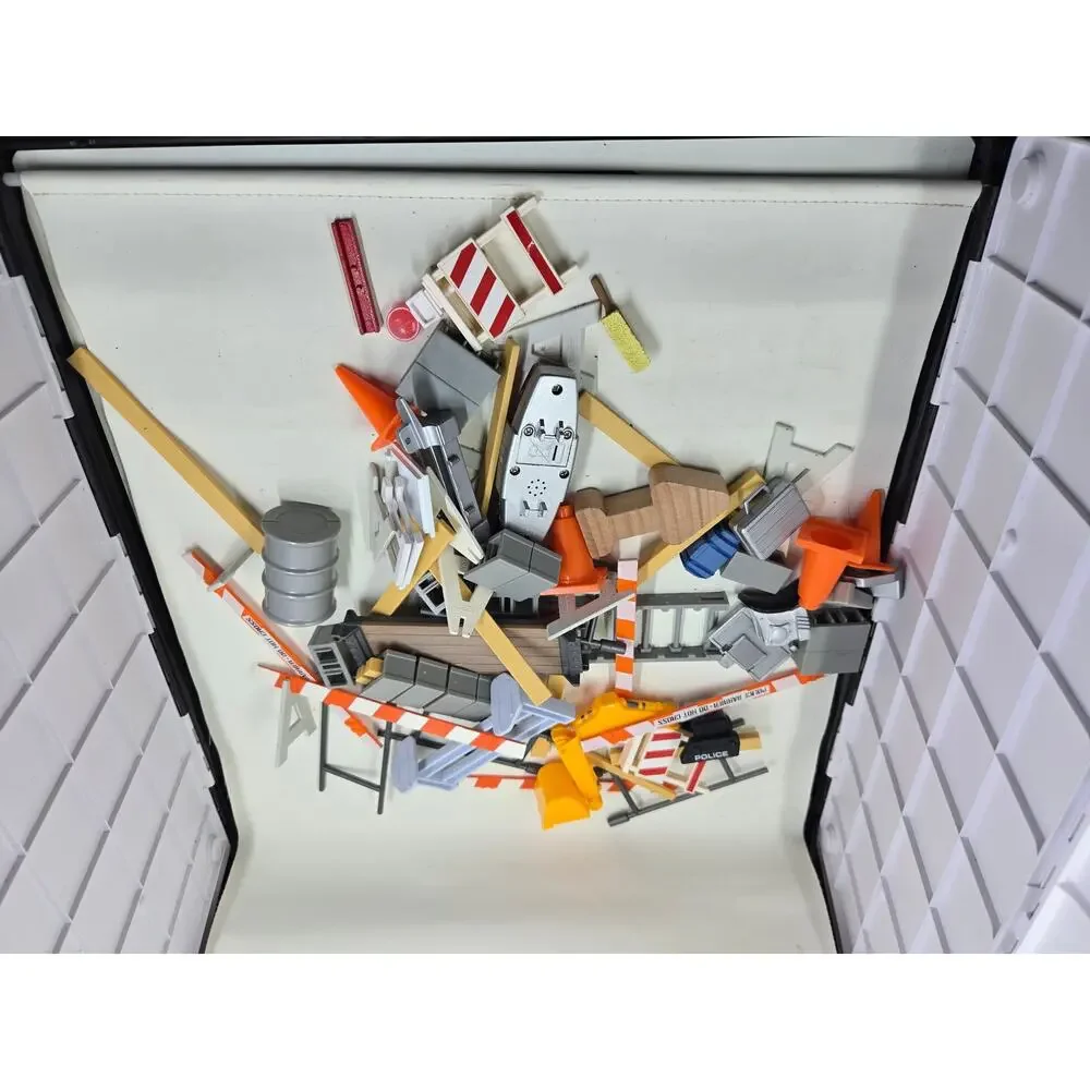 Toy Construction Accessories Lot Police Barriers Cones Signs Replacement Parts